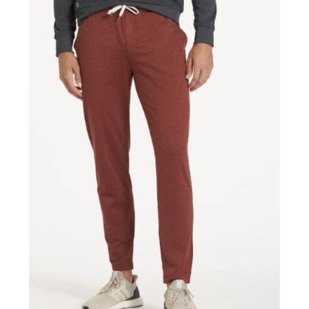 Vuori Mens Red Clay Heather Ponto Performance Pant Style V418 Size Small EUC